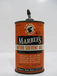 lot 12 image: Old Vintage MARBLES Handy Oiler Oil Can wLead Top