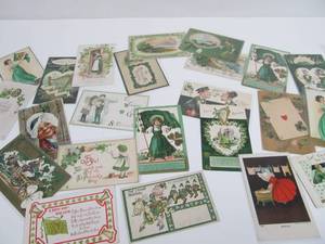 lot 33 image: Lot of Antique IRISH & St. Patricks Day Postcards