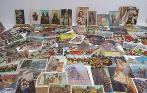 lot 34 image: Large Lot of Vintage Native American Related Postcards