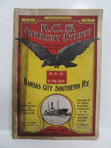 lot 147 image: Orig Antique 1902 KCS Current Events Book - Kansas City Southern Railway