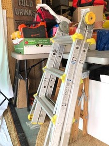 lot 226 image: Heavy Duty COSCO Folding Ladder System