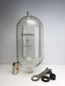 lot 242 image: LARGE Vintage DE LAVAL Milk Receiving Jar