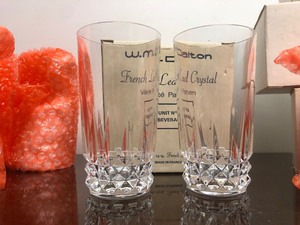 lot 246 image: Mint Condition W.M. Dalton French Leaded Crystal Glasses & Goblets
