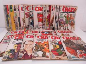 lot 96 image: Large Lot of Vintage CRAZY Magazines