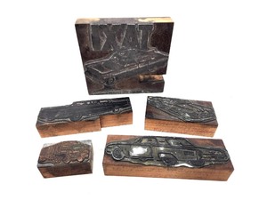 lot 272 image: Larger Vintage 1950s era AutomobileCar Related Printers Blocks