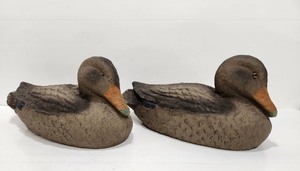 lot 277 image: 2 Vintage Mallard Duck Decoys