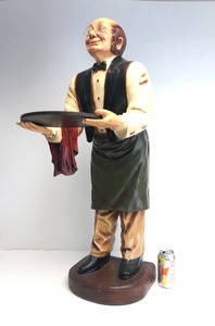 lot 22 image: Large Figural Butler Serving Stand