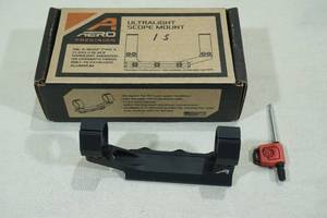 lot 49 image: Aero Precision Ultralight Scope Mount - 1 - Standard Relief, Anodized Black