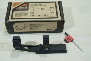 lot 52 image: Aero Precision Ultralight Scope Mount - 1 - SPR Relief, Anodized Black