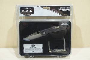 lot 74 image: Buck 257 Liner Lock and 375 Deuce Pocket Knife Combo