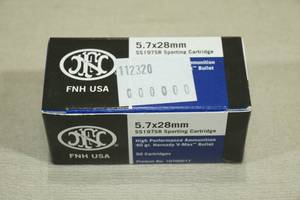 lot 154 image: 50 FNH 5.7 x 28mm 40 Gr Hornady V-Max Ammo
