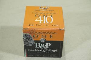 lot 173 image: 25 B&P Competition One .410 Gauge 2-12 7-12 Shot Shotshells