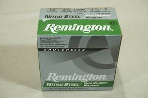 lot 188 image: 25 Remington Nitro Steel 12 Gauge 2-34 2 Shot Shotshells