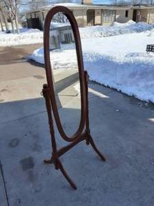Oval Cheval Mirror 23x60