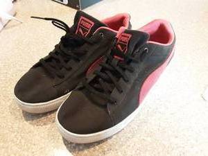 Black & Magenta Puma Canvas Size 5