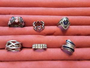 6-Assorted Rings (Display Not Included)
