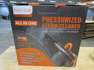 lot 13 image: 1250W Powerful Handheld Steam Cleaner with Detergent Container and Safety Lock (OPEN BOX)