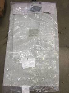 lot 25 image: Modern Threads 2 Pack Soft Absorbent Plush 100% Cotton Bath Mat Set (17-inch by 24-inch & 21-inch by 34-inch) in Light Gray