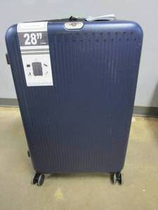 lot 55 image: 3 Piece Hardshell Luggage Set in Dark Blue 202428 (NICE CONDITION)