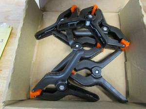 lot 70 image: 6 Pack Spring Clamps in Black