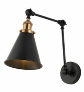 lot 14 image: JONATHAN Y Lighting Rover JYL7462A Black 7 Tall LED Wall Sconce (OPEN BOX)