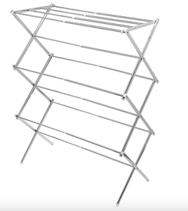 lot 47 image: Honey-Can-Do DRY-03053 Expandable Drying Rack, Chrome (OPEN BOX)