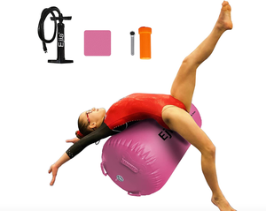lot 49 image: Ejia Air Roller Gymnastic Barrel Gymnastics Equipment for Tumbling Training Gymnastics Air Barrel for Yoga Cheerleading Home and Water Use