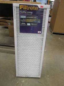lot 116 image: Filtrete 14x36x1 Air Filter MPR 1500 MERV 12, Healthy Living Ultra Allergen, 6-Pack (exact dimensions 13.81x35.81x0.78)