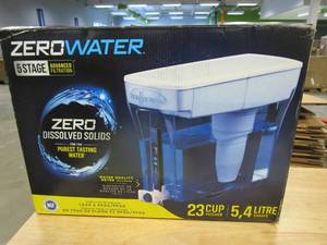 lot 118 image: ZeroWater ZD-018 ZD018, 23 Cup Water Filter Pitcher with Water Quality Meter (OPEN BOX)