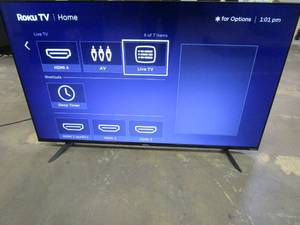 Element 58 4K UHD Roku TV E450AC58R (LIGHT SCRATCH ON SCREEN)