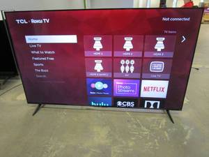 TCL - 65 Class 4-Series 4K UHD HDR Smart Roku TV 65S455