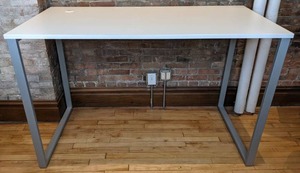 lot 11 image: Light Colored Console Table