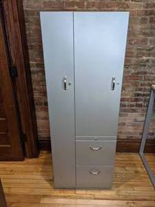 lot 12 image: Steelcase Locking Storage Cabinet