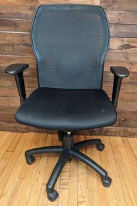 lot 50 image: Office Star Products Woven Mesh Back Office Chair in Black