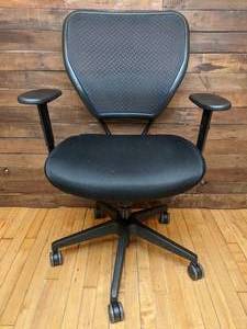 lot 55 image: Office Star Products 5500 Mid Back AirGrid Mesh Task Chair in Black