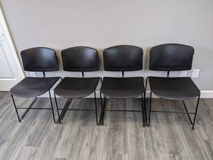 lot 126 image: Set of Four Black Chairs