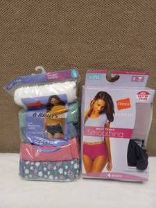 lot 34 image: NEW WOMENS HANES UNDERWEAR SIZE 9