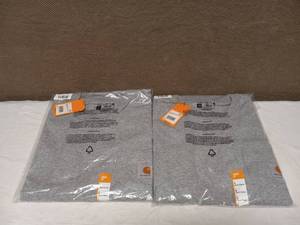 lot 48 image: 2 NEW CARHARTT SHORT SLEEVE SHIRT LARGE