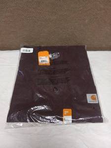 lot 50 image: NEW CARHARTT SHORT SLEEVE SHIRT SMALL MAROON