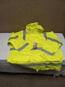 lot 54 image: NEW HIGH VISIBILITY RAINCOAT