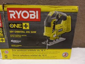 lot 57 image: NEW RYOBI ONE PLUS 18V ORBITAL JIGSAW