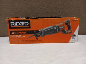 lot 66 image: NEW RIDGID OCTANE BRUSHLESS 18V RECIPROCATING SAW