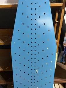 lot 160 image: Vintage Blue Ironing Board with Clothespins