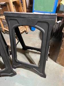 lot 162 image: Pair of Folding Sawhorses