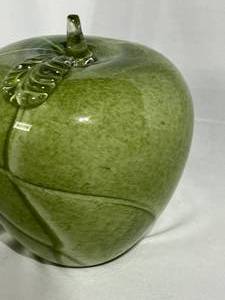 lot 73 image: Green Glass Apple