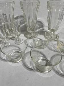 lot 91 image: Milkshake Glasses, Sherbet Dishes, and Cordial Glasses