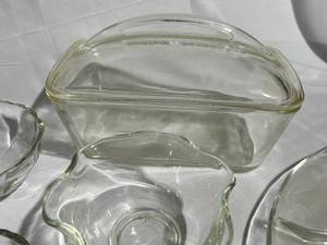 lot 98 image: Clear Dish Lot Platter, Relish Dish, Bakeware, and More