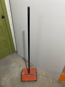 lot 39 image: Vintage Bissell Gemini Carpet SweeperPush Vacuum