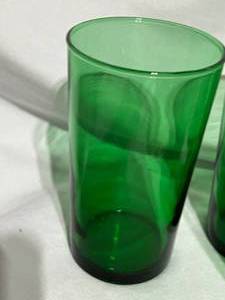 lot 49 image: Green and Avocado Glassware