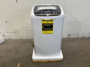 lot 14 image: BLACKDECKER Small 0.9 cu.ft. Portable Washing Machine with 5 Cycles, Transparent Lid and LED Display